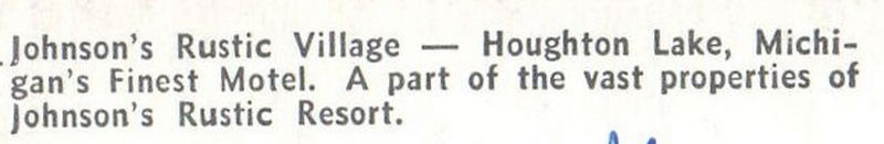 Johnsons Rustic Village (White Deer Condominiums) - Vintage Postcard (newer photo)